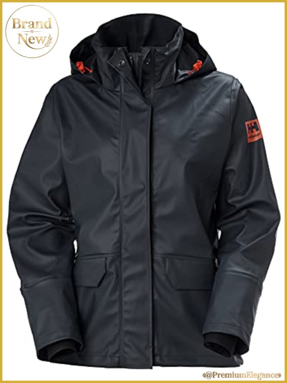 Waterproof Packable Hooded Rain Jacket